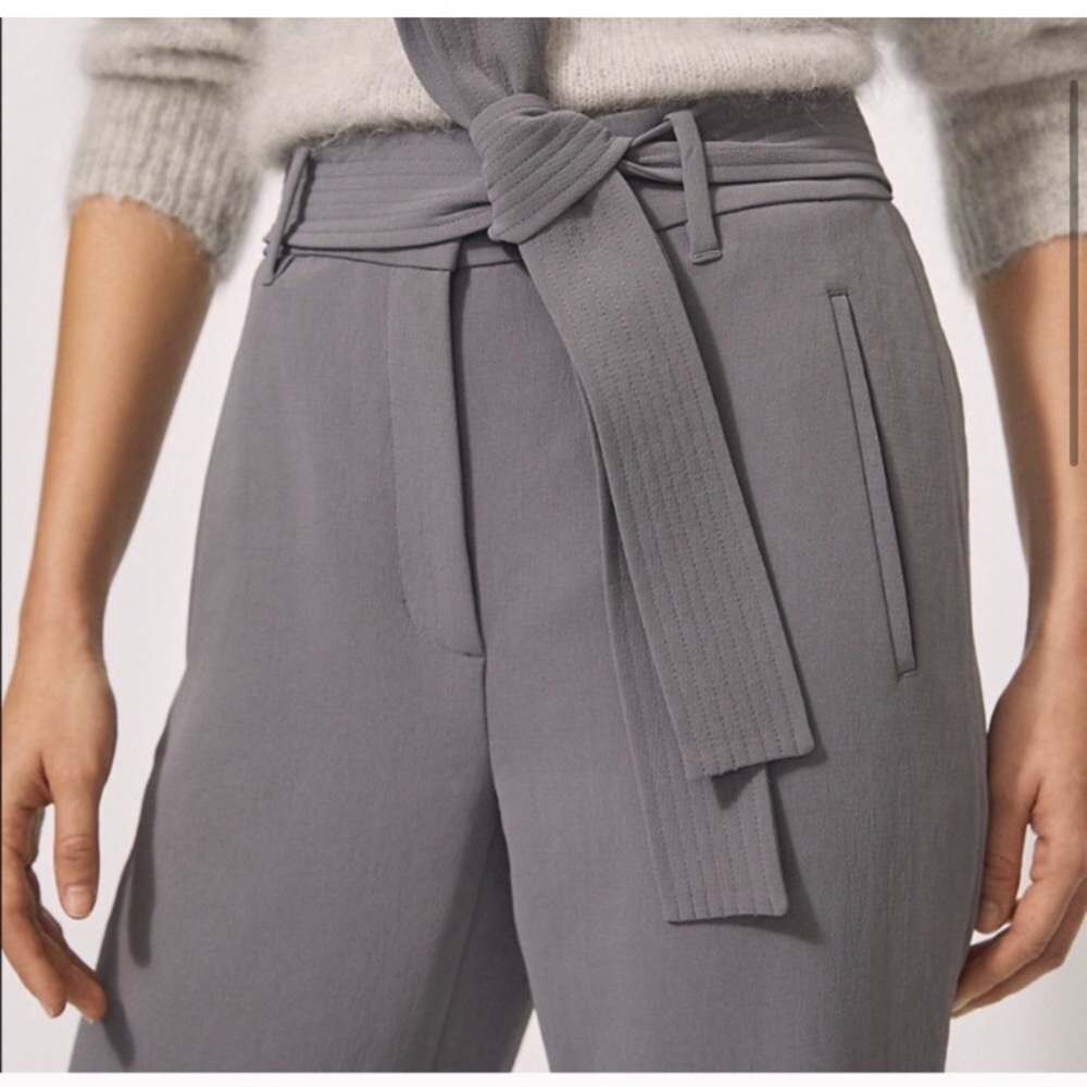 BNWT Wilfred New tie front pant Inland grey 8 10 read